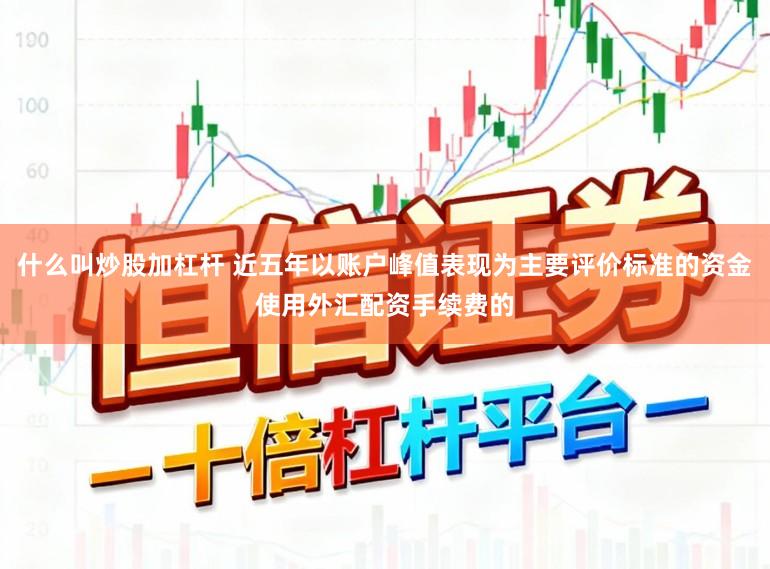 什么叫炒股加杠杆 近五年以账户峰值表现为主要评价标准的资金使用外汇配资手续费的